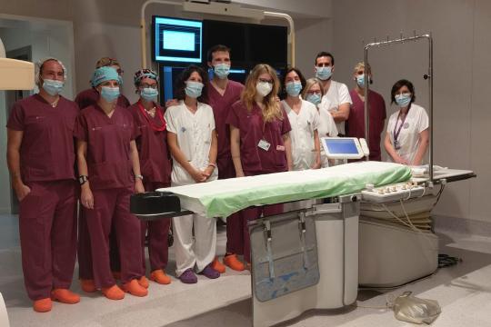 L’àrea de Neuroradiologia de l’HUB col·labora en la implantació al Joan XXIII de la trombectomia mecànica